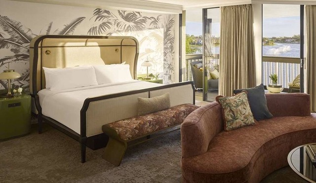 Elegant Terrace Views Await at the Boldly Designed Presidential Suite