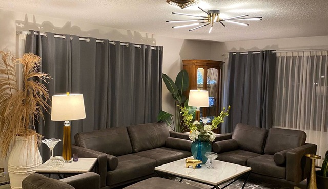 Elegant Three Bedroom Home with Patio and Fireplace