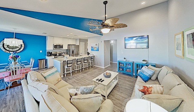 Elegantly Remodeled Canal-Front Getaway | Pools, Tennis, Dock | Mins to Beach