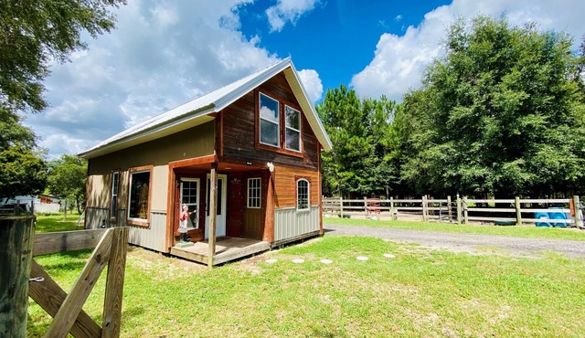 ELET Cottage, Horse Encounter - Farm Stay, Loft Cabin, 35 Mins to Beach