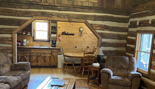 Elkhorn Cabin. 1800’s finishes with modern luxuries.