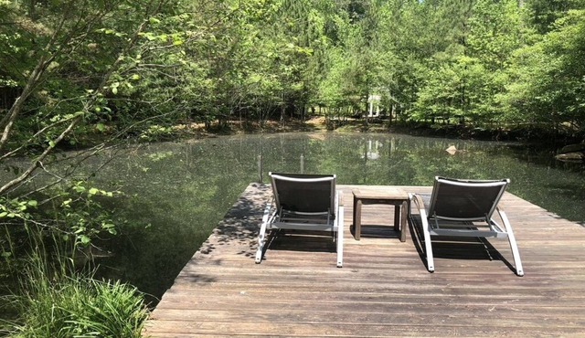 Ellijay Retreat - Private Pond, Creek, Game Room & Goat Shed Sleeping Porch