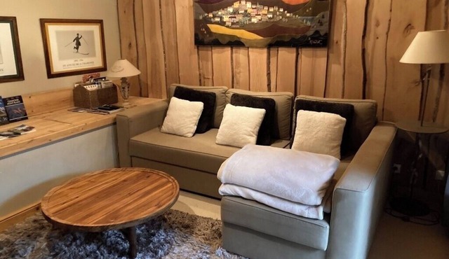 EN CHALET JARDIN FACE CHAINE DU MONT-BLANC DUPLEX MANSARD 40M2 ⭐️ ⭐️⭐️⭐️⭐️