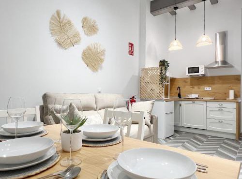 Encantador apartamento vigas de madera