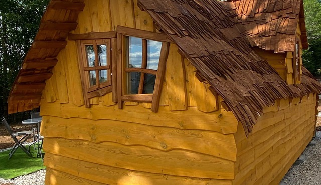 Enchanted cabin with shared pool and optional Kota grill