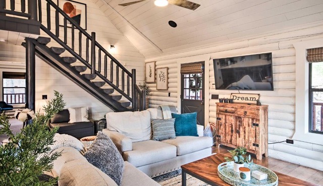 Enchanting Forested Cabin with Fire Pit and Grill