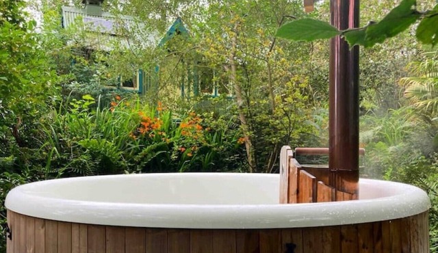 Enchanting Hand Painted Tabernacle with Hot Tub