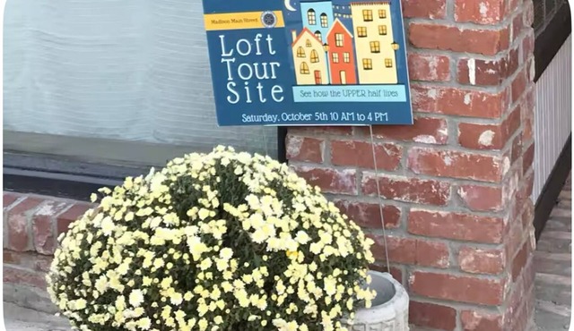 Enchanting Historic Spa Loft. 3rd story private deck/jetted tub/Heart of Madison
