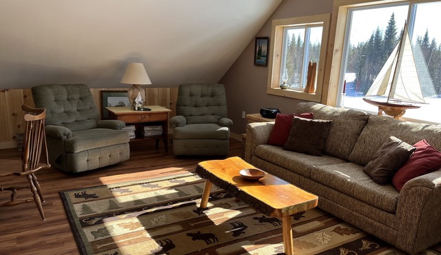 End of Eustis Ridge Rd! Eustis Maine. New custom built apartment above garage.