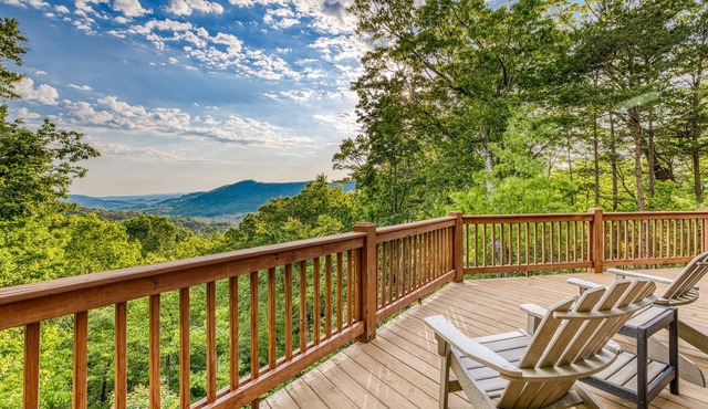 Endless Views, Secluded Cabin Hot Tub & Fireplaces