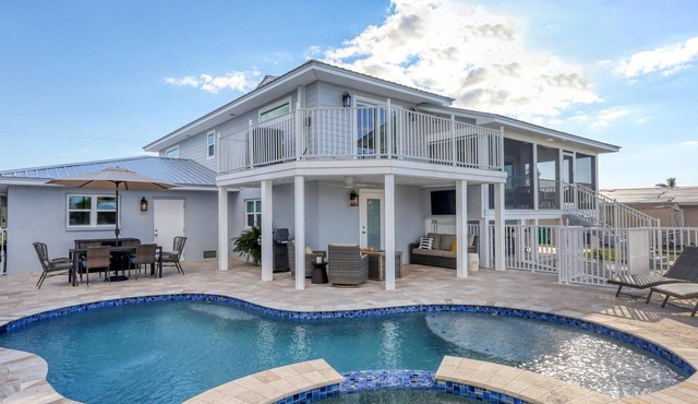 Englewood 3 Bedroom Private Pool+Spa Canal on Lemon Bay Home
