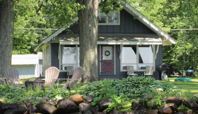 Enjoy a 4-bedroom vacation home with 75 feet of lake frontage on Chautauqua Lake