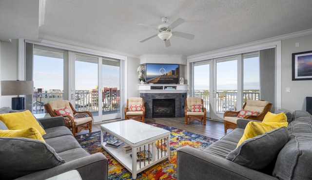 Enjoy a large, spacious designer unit with all the extras plus an indoor pool, outdoor pool, fitness room, assigned parking and shops on the ground level.