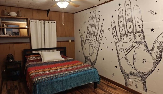 Enjoy a peaceful escape with character in our delightfully funky home.