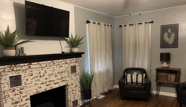 Enjoy a small town stay at The Brick Cottage in Owensville!