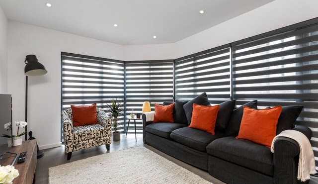 Enjoy a stylish experience at this centrally-located city flat.