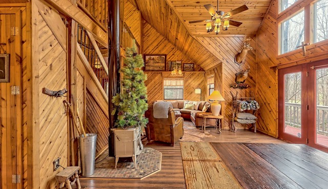 ENJOY! Compass Cottage 1 on Fodder Creek near Brasstown Bald Hiawassee, GA