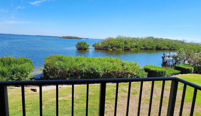 Enjoy gorgeous water views and incredible sunrises from this waterfront condo