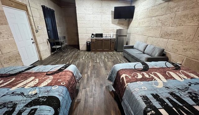 Enjoy Lake Alan Henry in Justiceburg Texas in one of our 5 Bungalows