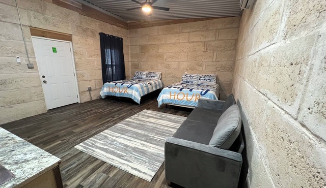 Enjoy Lake Alan Henry in Justiceburg Texas in one of our 5 Bungalows