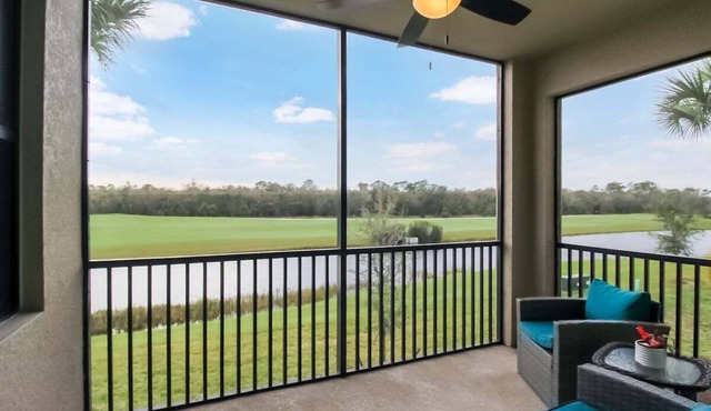 Enjoy lake and golf views from this Lakewood National condo - Sunsational