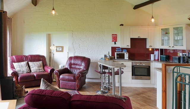 Enjoy lovely views across the Solway Firth from the first floor living room.