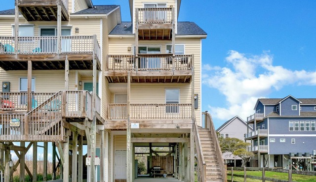 Enjoy Ocean & Sound Views from This Spacious Family Retreat at the Beach