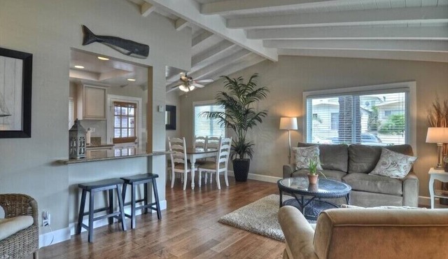 Enjoy Ocean View from Large Private Patio, A/C & Garage