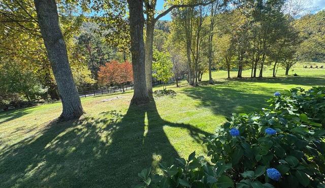 Enjoy our picturesque acres and expansive front lawn and beautiful lodge.