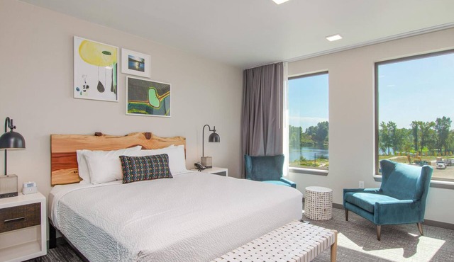 Enjoy Scenic Riverfront Stays at a Spacious Room with Locally Inspired Design