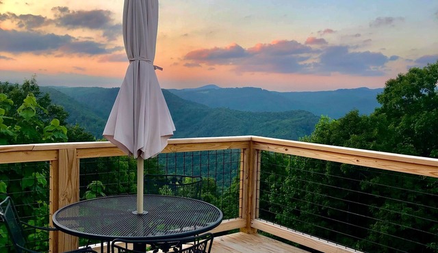 Enjoy spectacular views just seconds from the Blue Ridge Parkway.