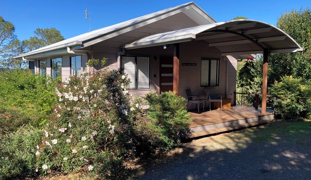 Enjoy stunning views of the Glasshouse Mountains and the rolling countryside