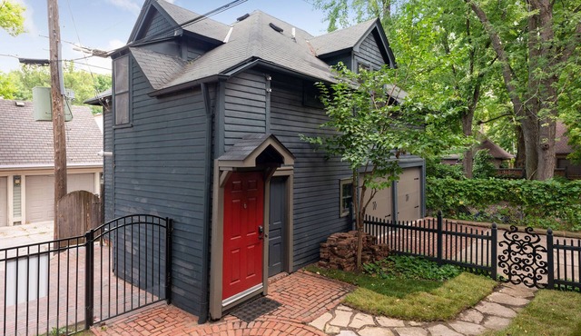 Enjoy the cutest carriage house in the whole Twin Cities. Have your own little home nestled in the Historic District; it has everything you need.