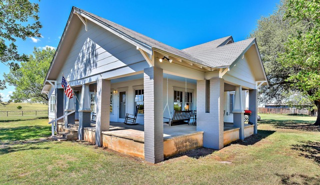 Enjoy the peaceful setting of this remote 1920's farmhouse.
