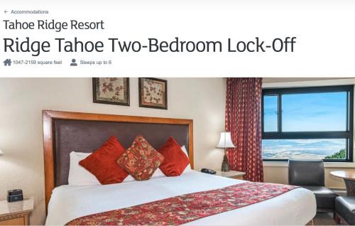 Enjoy the Ridge Tahoe Two-Bedroom Lock-Off for a family of 6
