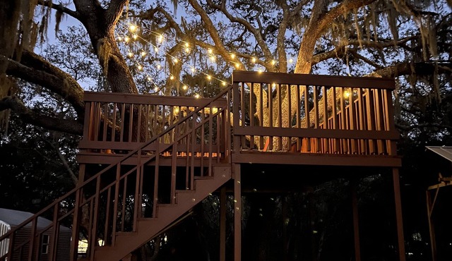 Enjoy the sounds of nature when you stay in this unique place.n