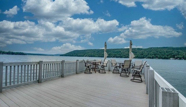 Enjoy the sunset from this east side Keuka Lakefront home!