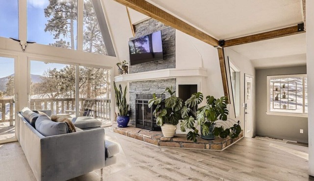 Enjoy this fully remodeled A-frame near hiking/biking trails, Red Rocks, Evergreen, Denver