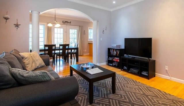 Enjoy winter in Acadia! Lovely 3-BR townhome is your cozy retreat.