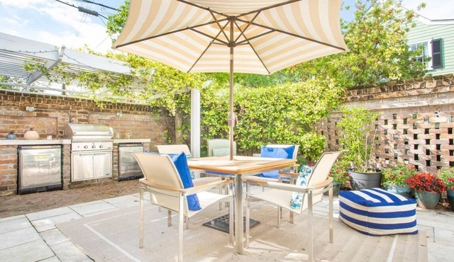 Entire 1842 Downtown Home with Private Courtyard + Parking by Lucky Savannah