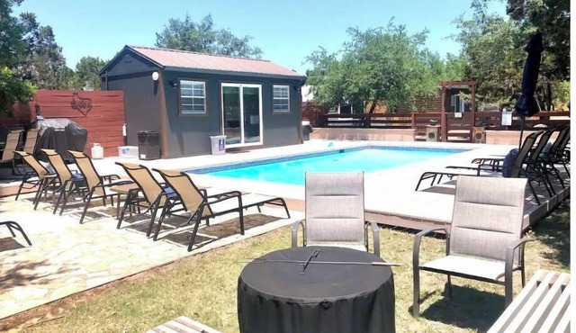 Entire boutique resort! 9 cabins on 2 gated acres with pool!