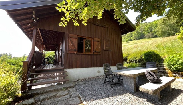 Entire chalet, panoramic views, stream and sauna.