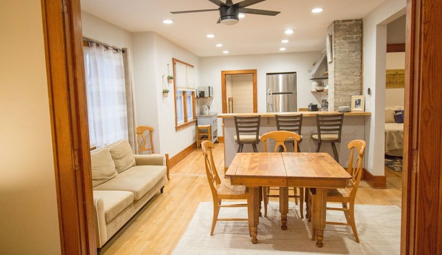 Entire House with a hot tub within a block to Frankenmuth's Main street.