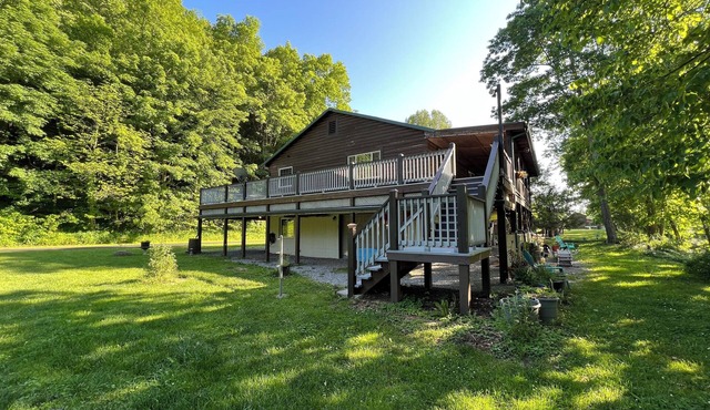 Entire main floor of unique riverfront home property near Greenbrier resort