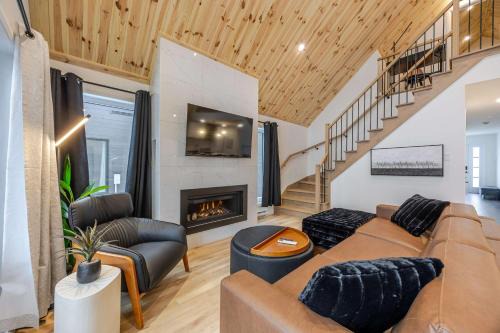 Entracte Spa prive Vue sur le boise Chalet premium pour 10 personnes