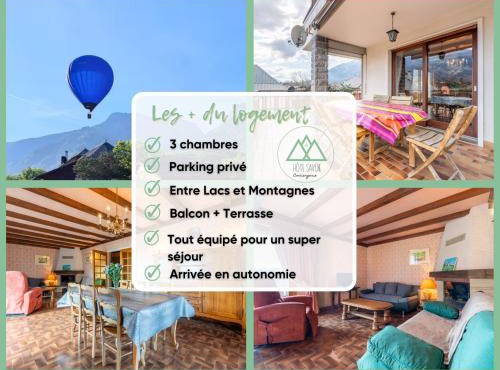 Entre Lac & Montagnes Spacieux Appartement 6 pers