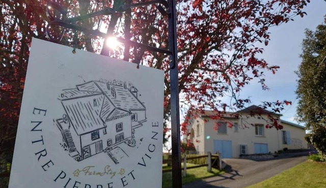 Entre Pierre et Vigne - Charming former Winery Farmhouse with Hot Tub & Swimming Pool