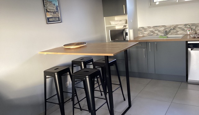 Entre Sète et Montpellier Proche de la Plage Appartement Indépendant Dans Villa