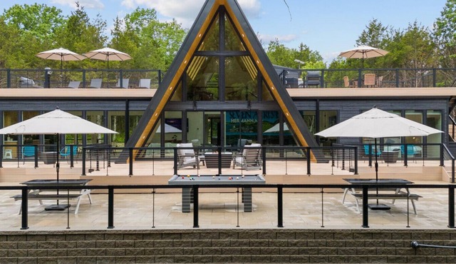 Epic A-Frame Retreat | Rooftop, Theater, Hot Tub + Sauna