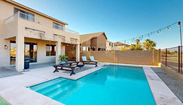 Epic home with in-ground pool, hot tub, game room, and firepit